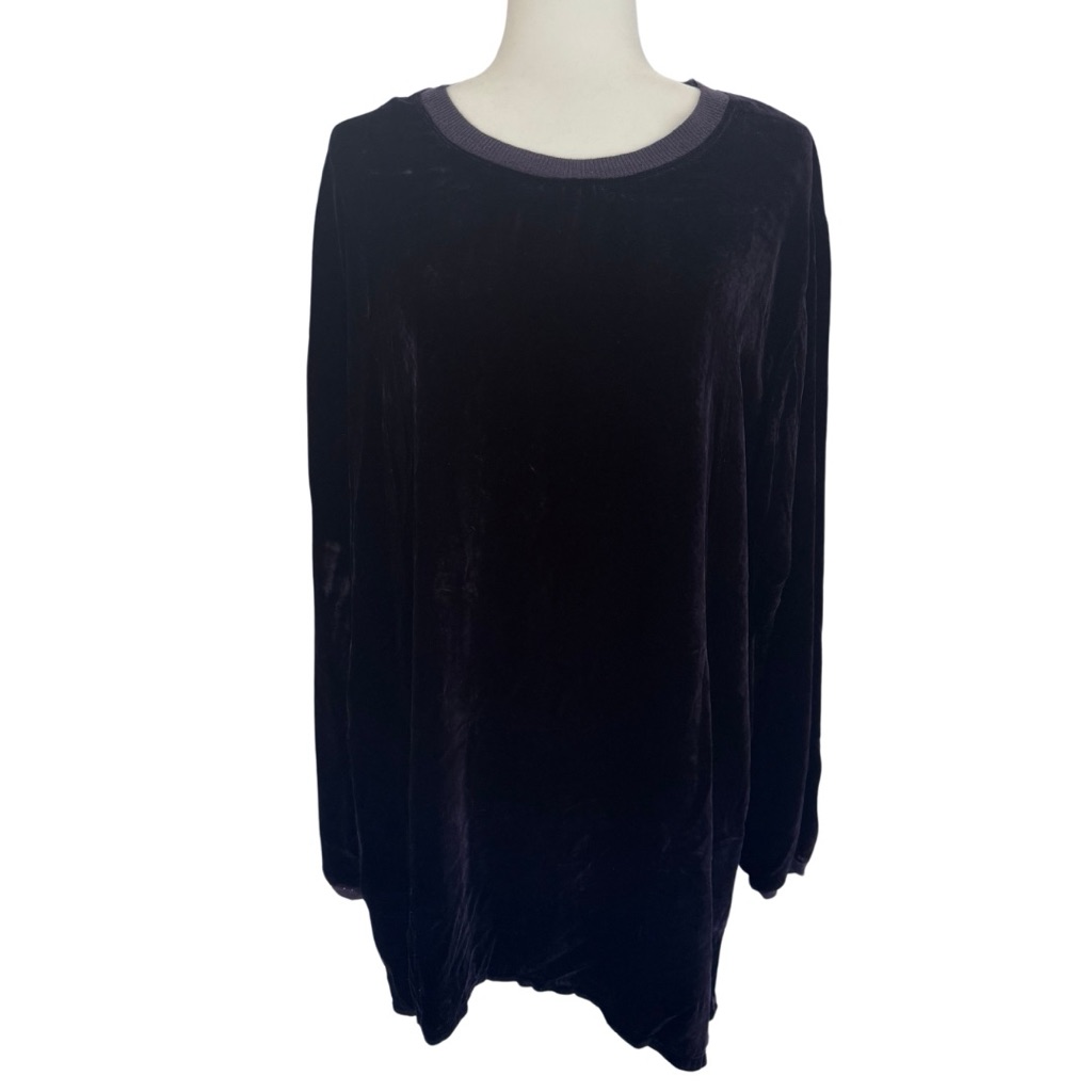 Johnny Was Velvet Crewneck Tunic, Size: Small Euc